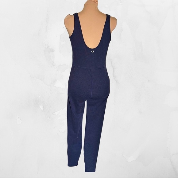 GapFit Navy/Purple Jersey Cotton Long-Legged Bodysuit - Size Medium - Picture 4 of 9